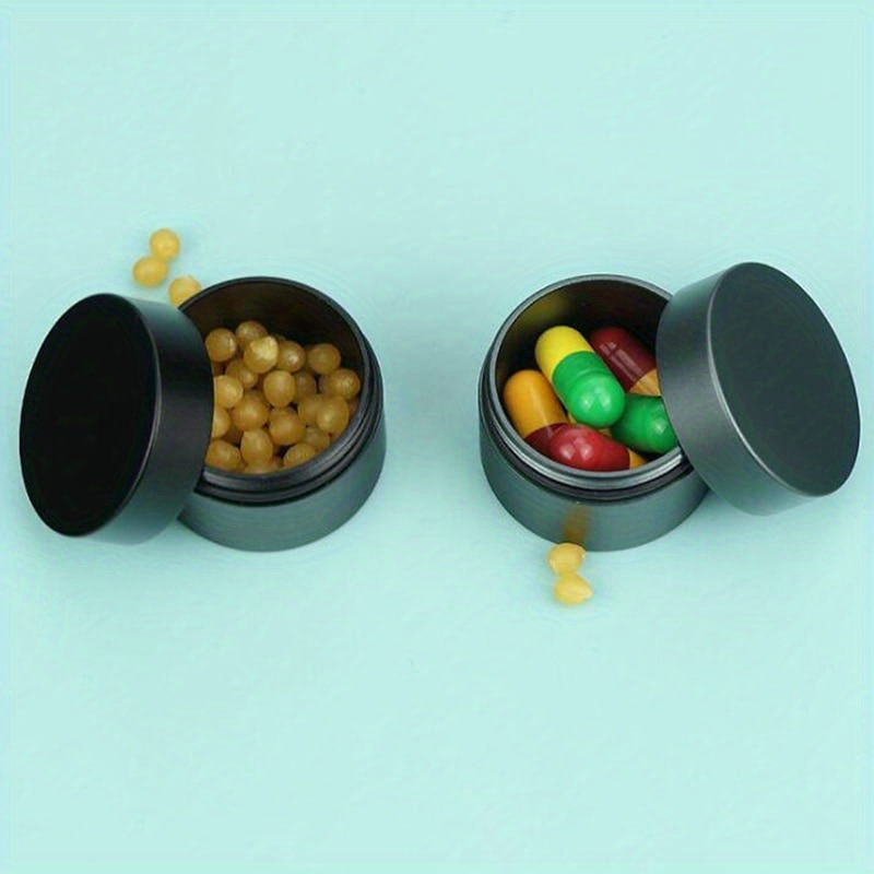 Edc Pill Carry - 1個入りのクリエイティブなミニアルミキット - 薬やサプリメント用のミニEDC容器、防水仕様