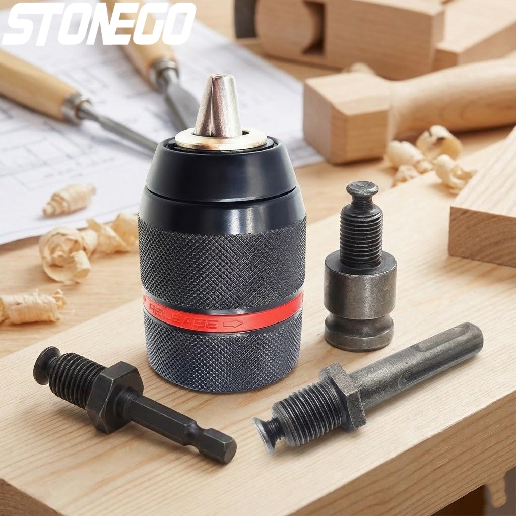 Micro Screwdriver Kit - 4 個 2-13 ミリメートルキーレス金属ドリルチャック SDS アダプターインパクトドライバータップレンチツールセット高精度エンジニアリングアクセサリー