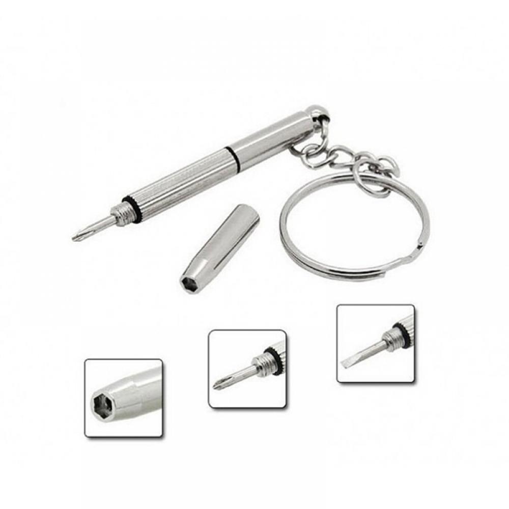 Micro Screwdriver Kit - ポータブル 3 で 1 ドライバー眼鏡サングラス時計修理ドライバーセットキーホルダーステンレス鋼ミニドライバーハンドツール