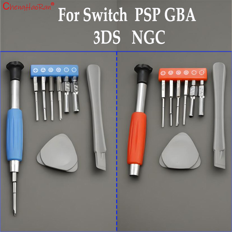 Micro Screwdriver Kit - ドライバー修理ツールセット,9 plus n1,スイッチ,gb,gba,sp,ne,3ds,xl,pspキット,キット3.8, 4.5,t6,t8クロス,3ウィングferramentasツール、1セット