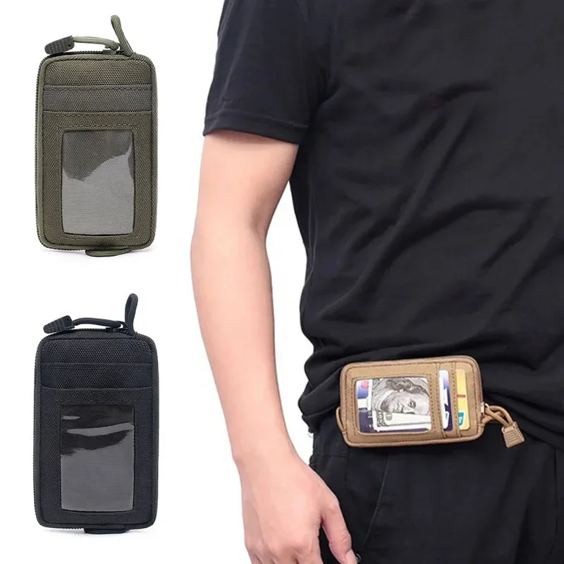 Edc Carry Box - 戦術的な EDC ポーチ屋外キー財布財布小銭入れカードスロットパックジッパーキャンプ防水ウエストバッグ