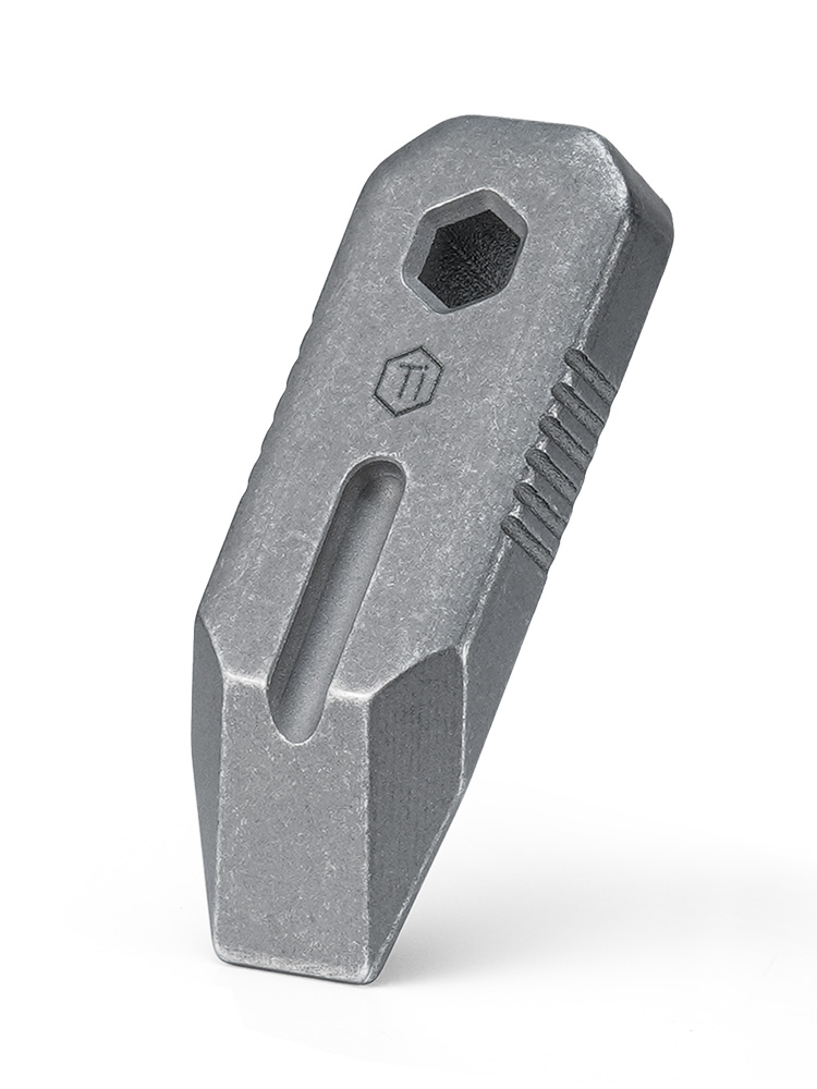 Titanium Pry Bar - Keyunity KR02 ミニプライバー、プライバーツール、スクリュードライバー付きEDCマルチツール、ボックスオープナー、ミニマリストツール機能
