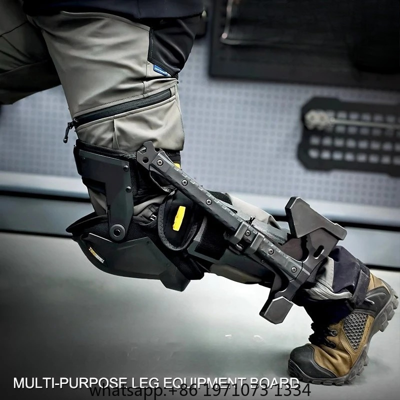 Edc Carry Knife - 多目的下肢装備固定プレート、戦術用レッグラップ、ナイフシース固定、アウトドアEDC用の持ち運びと保管