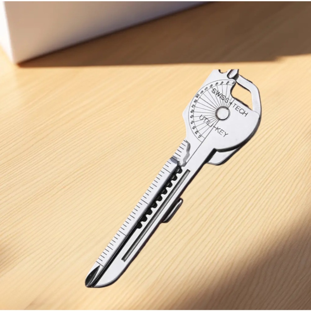 Micro Screwdriver Kit - サバイバルマルチツールキーホルダー – キャンプ用のペンチ、折りたたみドライバー、栓抜きを備えた8-in-1コンパクトアウトドアツール。
