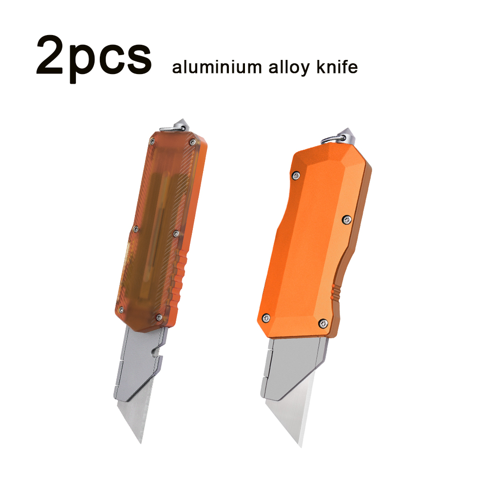 Edc Day Carry - 2ピースアルミ合金製コンビネーションナイフセット。 アウトドアEDC（日常持ち運び）ツール用ユーティリティナイフ