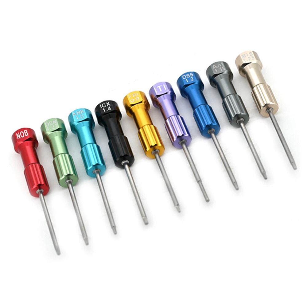 Micro Screwdriver Kit - 実用的な6.2cm技術者用ドライバー、多色DIYツールキット、インプラント用ステンレス鋼マイクロドライバー、歯科研究所用