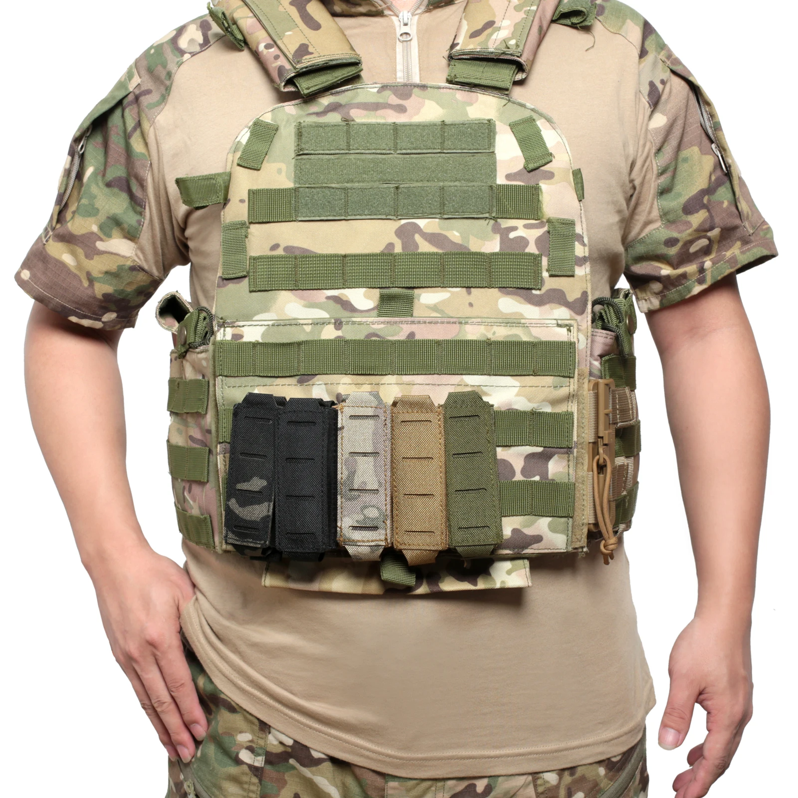 Molle 9 ミリメートルマガジンポーチシングルマグホルス - Edc Carry Knife のレビューと価格