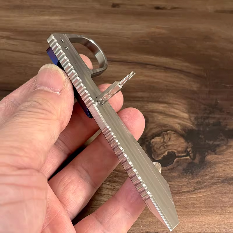 屋外ポータブル EDC チタン合金こじバー戦術的な多機能防衛 - Titanium Pry Bar のレビューと価格