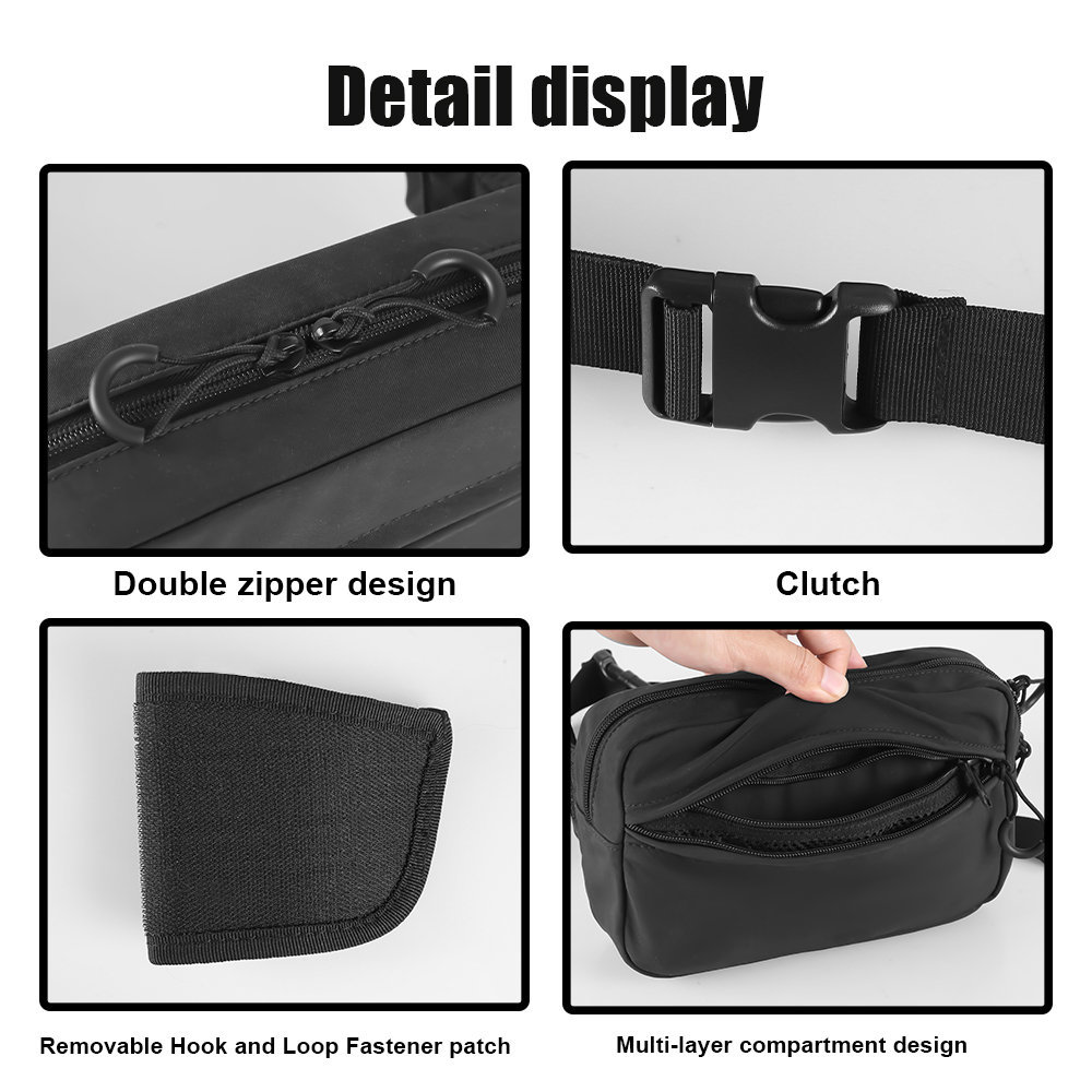 タクティカルクロスボディバッグ ピストルウエストパック 隠し - Edc Concealed Carry Fanny Pack のレビューと価格