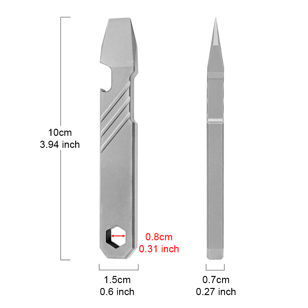 チタン製EDCプライバーツール – 4インチポケットプライバ - Micro Screwdriver Kit のレビューと価格