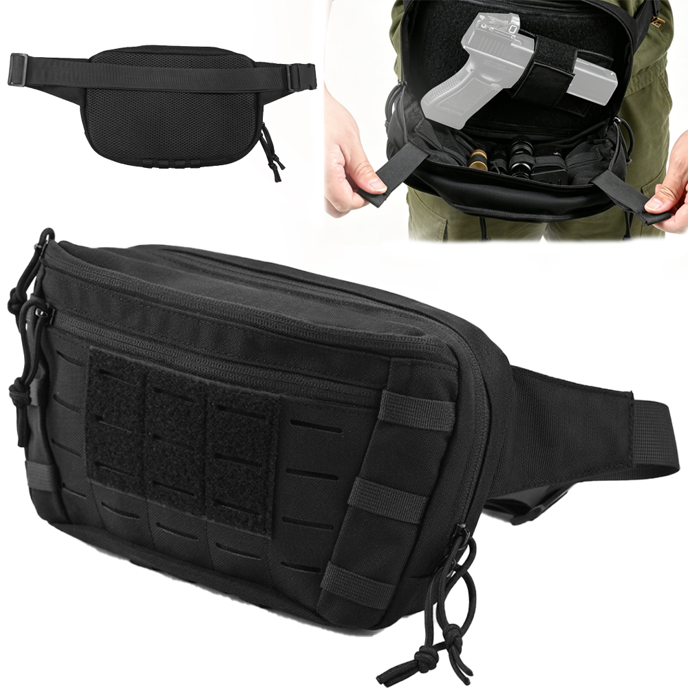 戦術ピストルウエストバッグ CCW ファニーパック隠しキャリ - Edc Concealed Carry Fanny Pack のレビューと価格