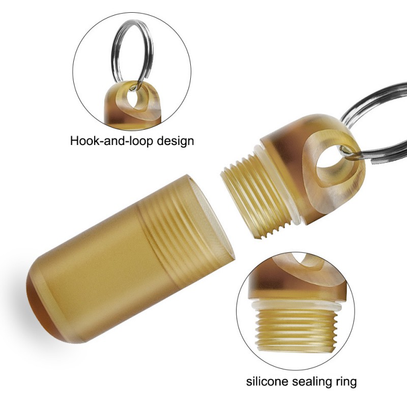 ミニポータブルピルボックス防水ボトル PEI 密封キャリーオ - Edc Pill Carry のレビューと価格