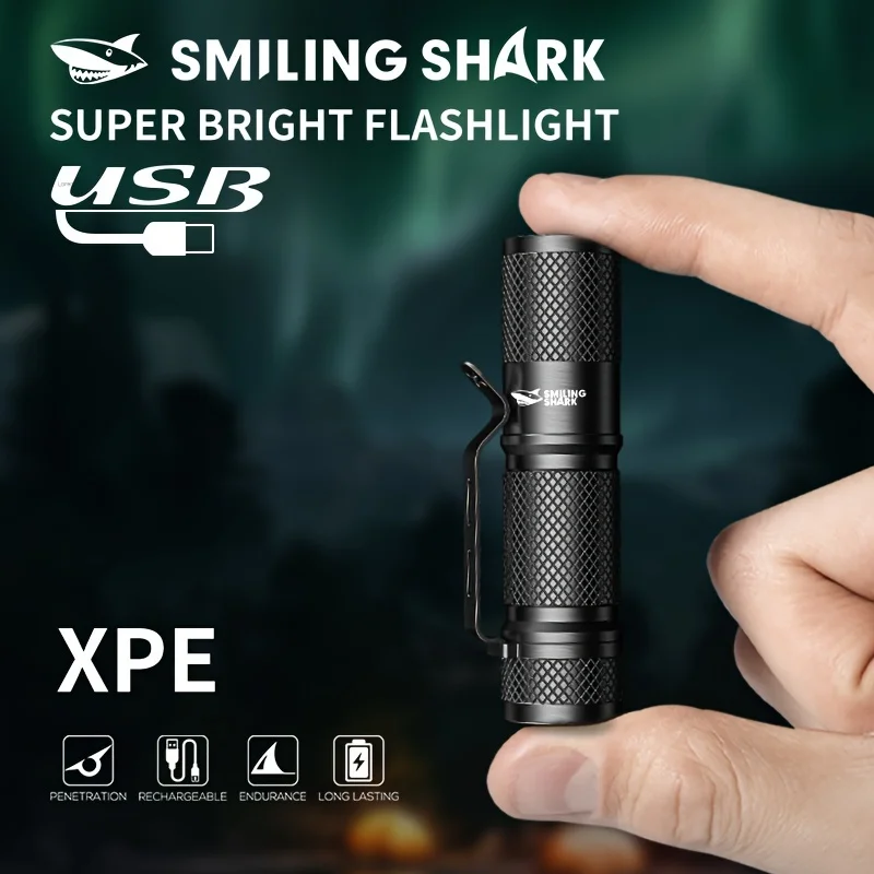SMILING SHARK 超強力ミニタクティカルLED懐中 - Edc Day Carry のレビューと価格