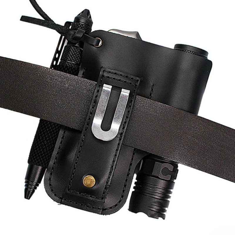 EDCレザー懐中電灯ツールホルスター多機能アウトドアタクティ - Edc Carry Box のレビューと価格