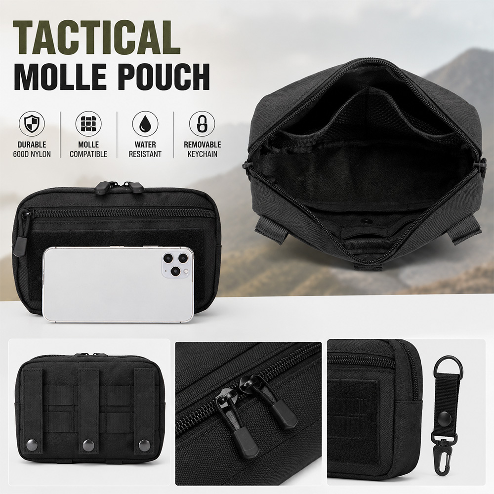 戦術的なモール EDC ポーチ屋外応急処置キットポーチコンパ - Edc Carry Box のレビューと価格