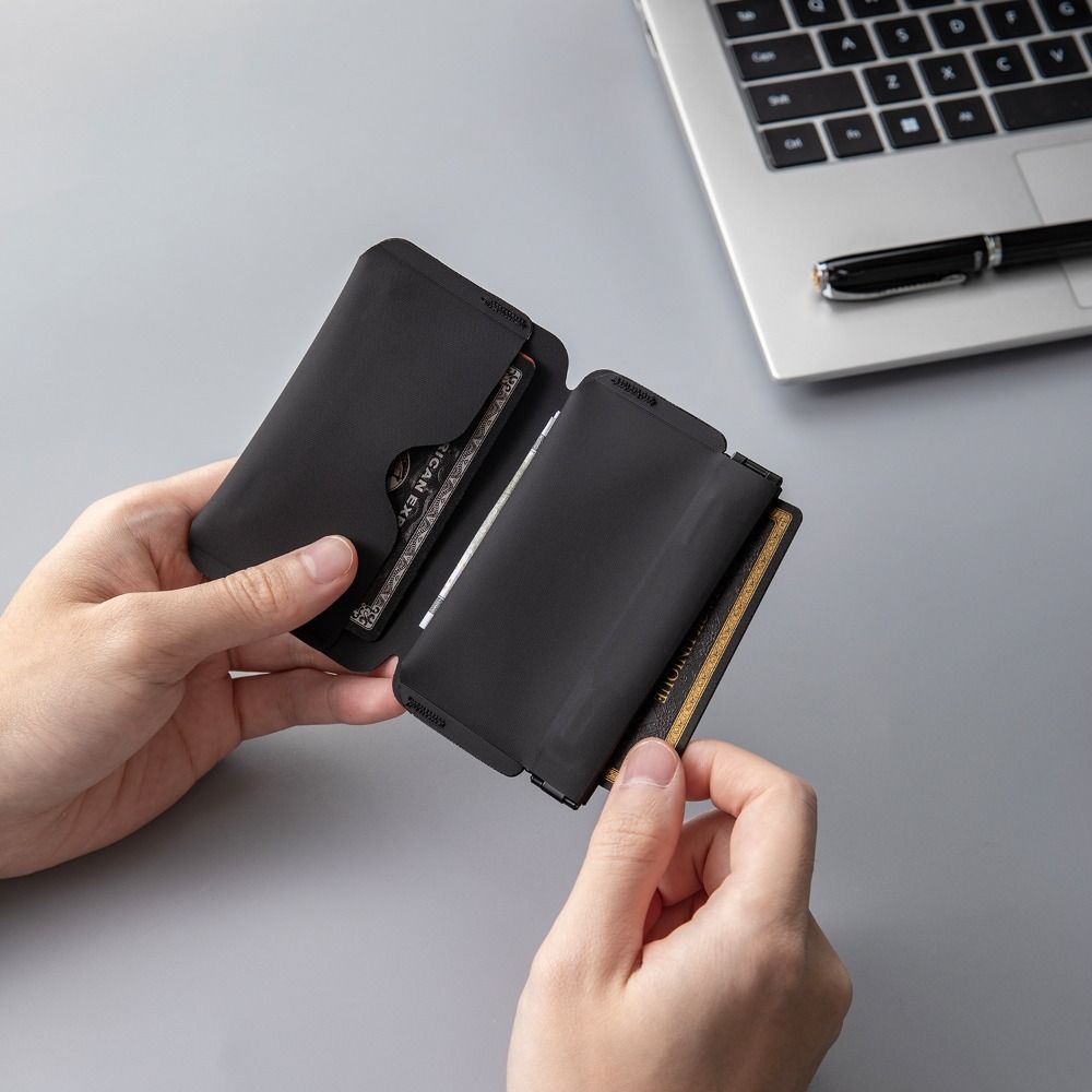 超軽量ミニ折りたたみ財布磁気バックルポータブル磁気小銭入れコ - Edc Carry Coins のレビューと価格