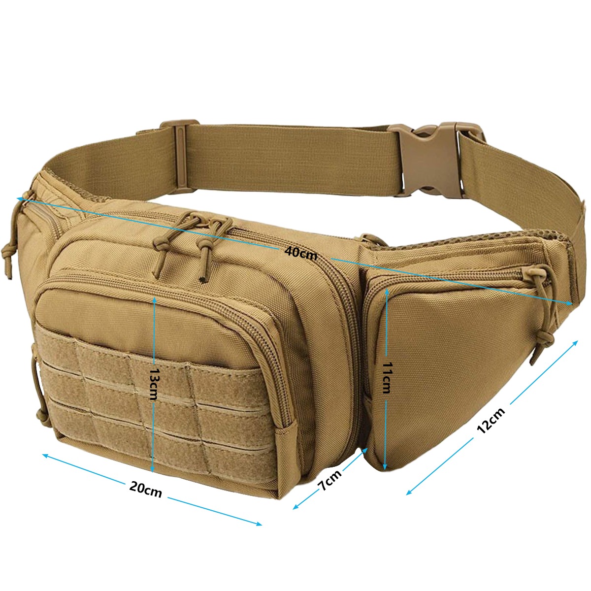 MOLLE 戦術的な隠しキャリーファニーパックピストルホルス - Edc Concealed Carry Fanny Pack のレビューと価格
