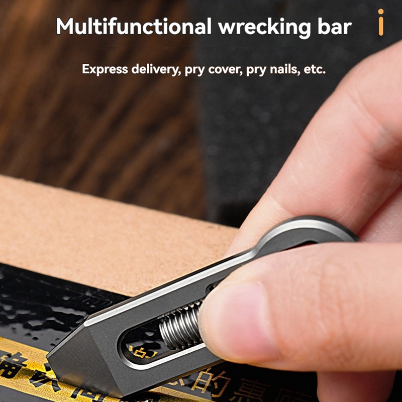 チタン合金六角レンチミニプライバーボトルオープナーキーホルダ - Titanium Pry Bar のレビューと価格