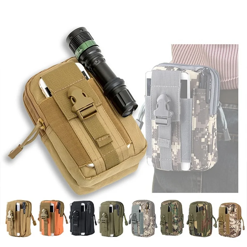 小さなモールポーチウエストパックバッグ電話ホルダーアウトドア - Edc Carry Box のレビューと価格