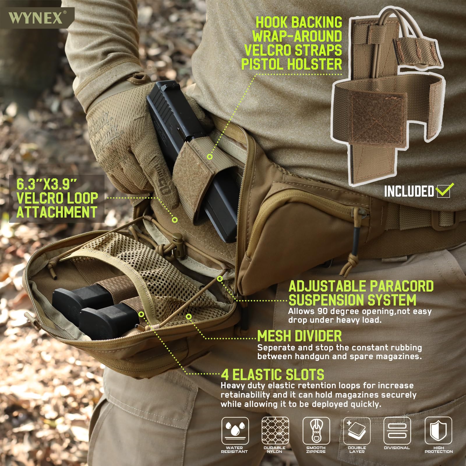 戦術的な隠蔽携帯用ファニーパックピストルポーチ、ユニバーサル - Edc Concealed Carry Fanny Pack のレビューと価格