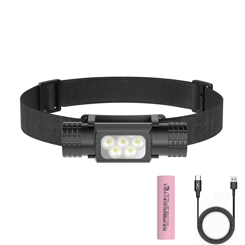 ポータブル充電式LEDヘッドランプ,18650バッテリー,高 - Edc Day Carry のレビューと価格