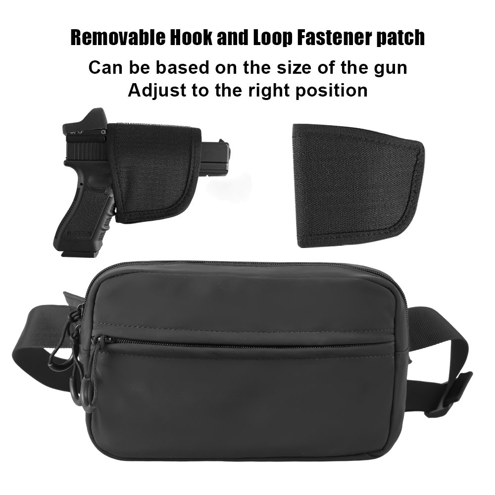 タクティカルクロスボディバッグ ピストルウエストパック 隠し - Edc Concealed Carry Fanny Pack のレビューと価格