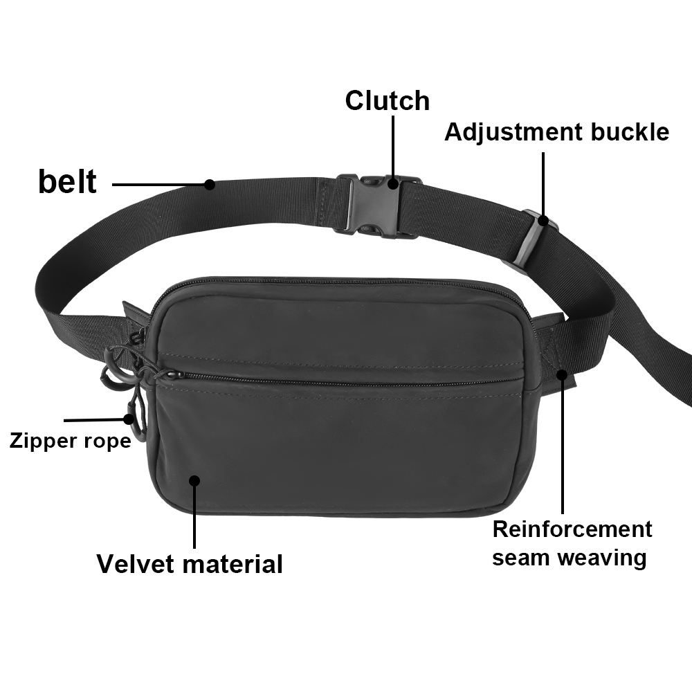 タクティカルクロスボディバッグ ピストルウエストパック 隠し - Edc Concealed Carry Fanny Pack のレビューと価格