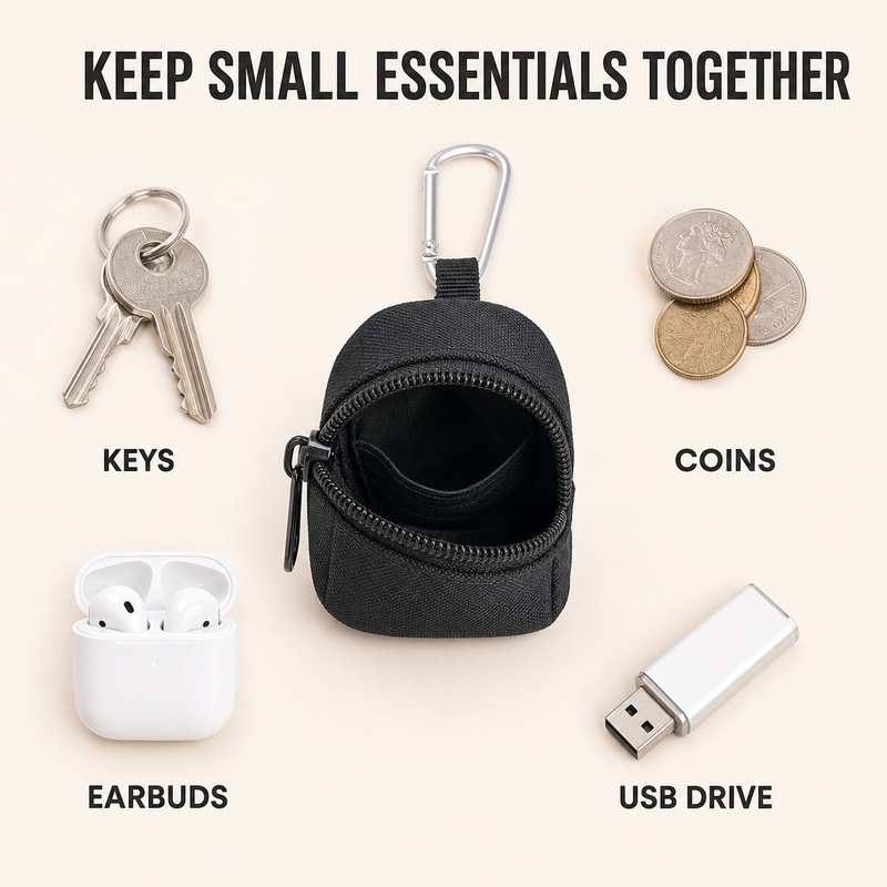 ミニジッパーキーコインポーチ、カラビナクリップ付き、携帯用E - Edc Carry Coins のレビューと価格