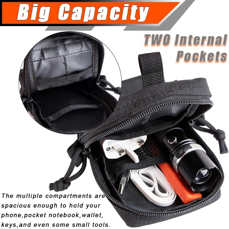 戦術的なMOLLE EDCユーティリティウエストバッグ＆携帯 - Edc Carry Box のレビューと価格