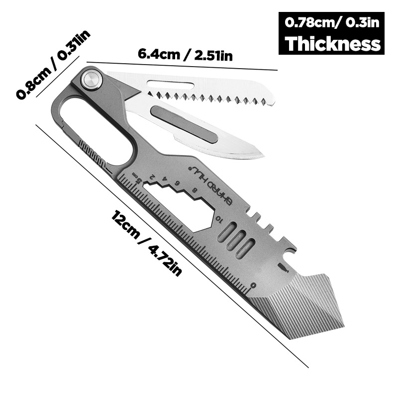 屋外ポータブルEDC多機能チタン合金プライバーミニソー キャ - Titanium Pry Bar のレビューと価格