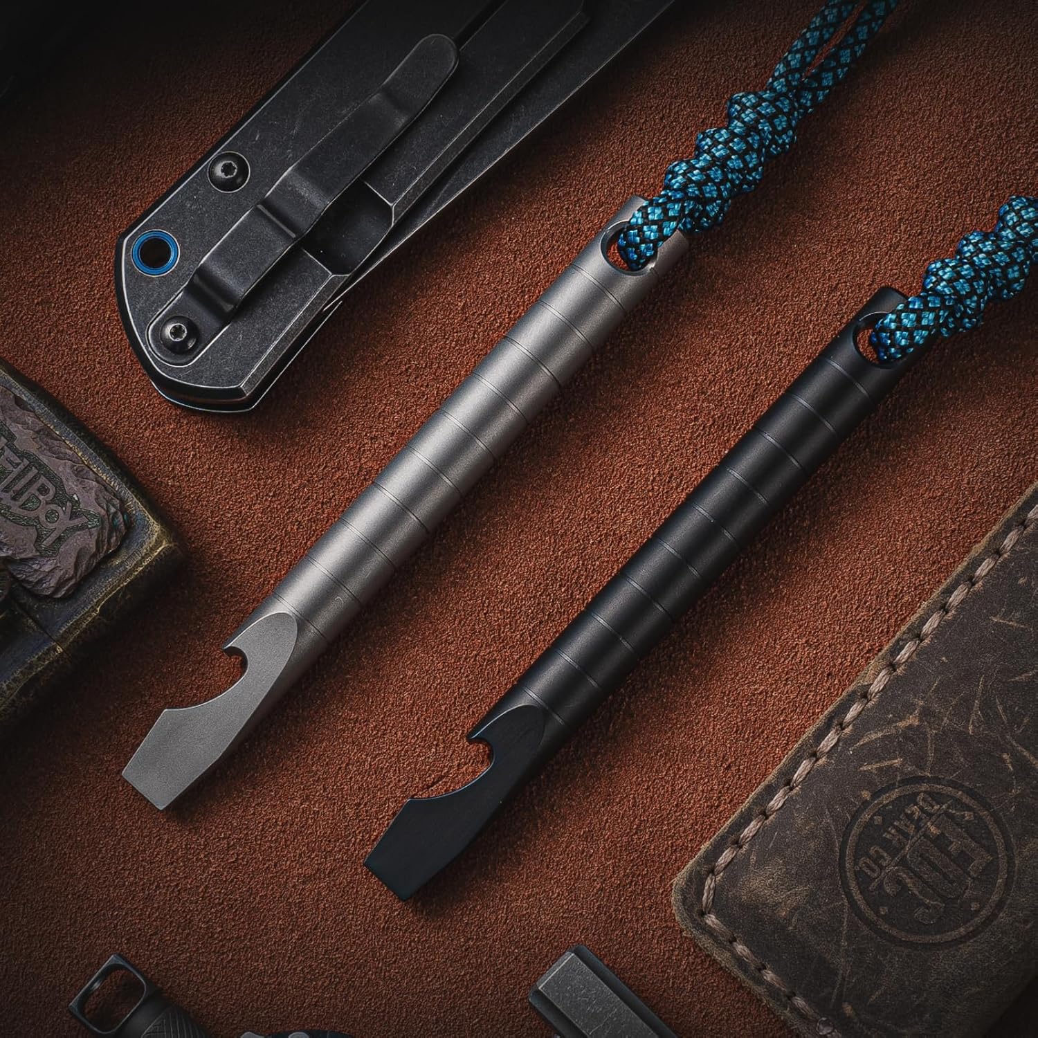 ティスール-チタンEDCPYバーキーホルダー、ビールボトルオ - Titanium Pry Bar のレビューと価格